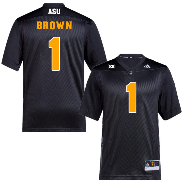 #1 Kyson Brown Arizona State Sun Devils College Football Jerseys Stitched-Black